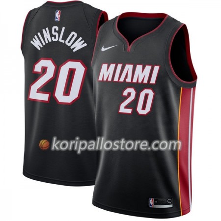 Miami Heat Justise Winslow 20 Nike 2017-18 Musta Miesten Pelipaidat Swingman 
